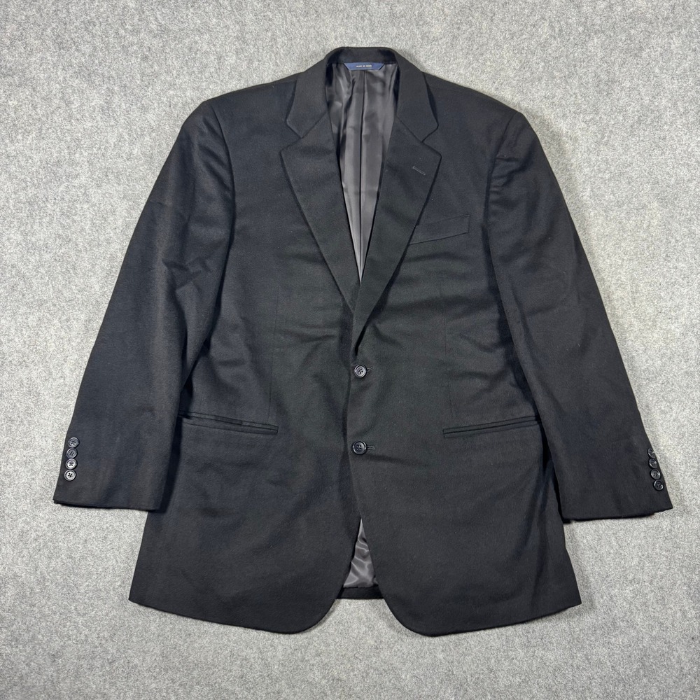 Brooks Brothers Blazer Mens 42R Black 1818 Madison Loro Piana Cashmere Jacket